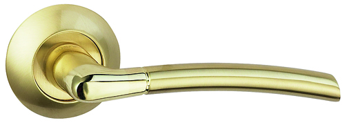 Дверная ручка Bussare Fino A-13-10 GOLD/S.GOLD купить в Анапе